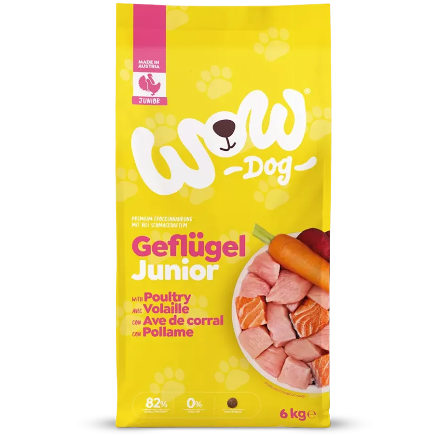 WOW DOG TROCKEN JUNIOR Geflügel | 6 kg