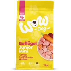 WOW DOG TROCKEN Minis JUNIOR Geflügel | 1 kg