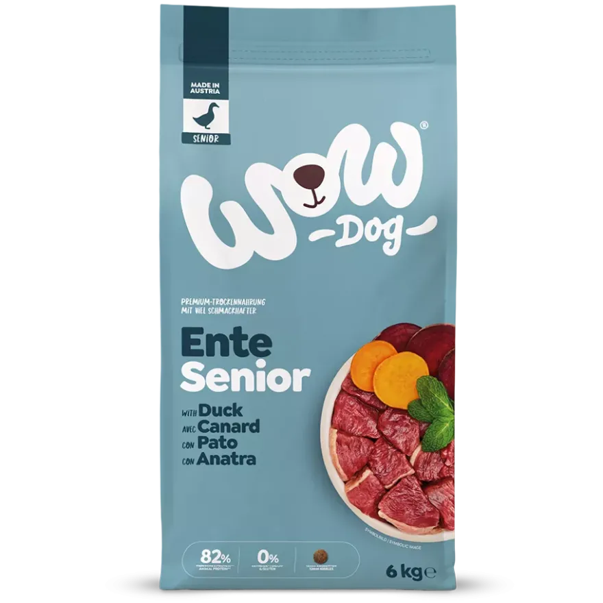 WOW DOG TROCKEN SENIOR Ente | 6 kg
